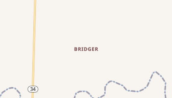 Bridger, South Dakota map