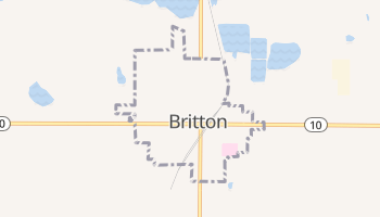 Britton, South Dakota map