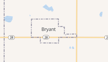 Bryant, South Dakota map