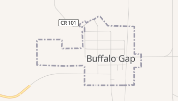 Buffalo Gap, South Dakota map