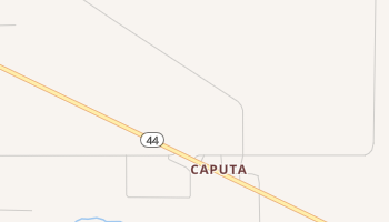 Caputa, South Dakota map
