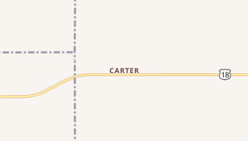 Carter, South Dakota map