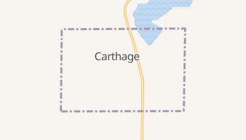 Carthage, South Dakota map