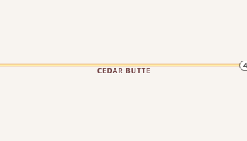 Cedar Butte, South Dakota map