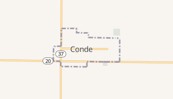 Conde, South Dakota map