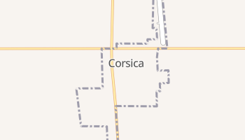 Corsica, South Dakota map