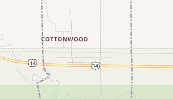 Cottonwood, South Dakota map