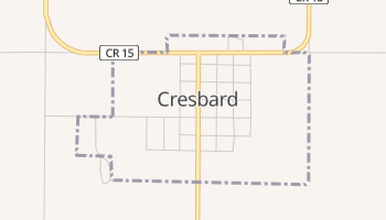 Cresbard, South Dakota map