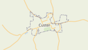 Custer, South Dakota map