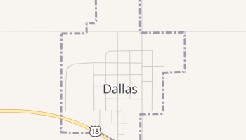Dallas, South Dakota map
