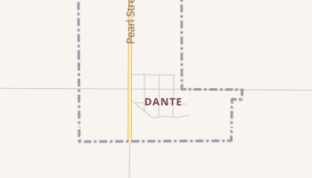 Dante, South Dakota map