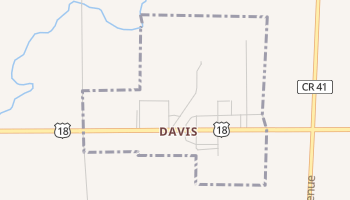 Davis, South Dakota map
