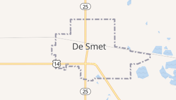 De Smet, South Dakota map