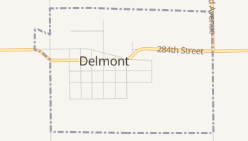 Delmont, South Dakota map