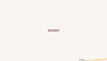 Denby, South Dakota map