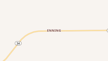 Enning, South Dakota map