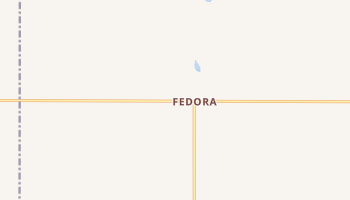 Fedora, South Dakota map