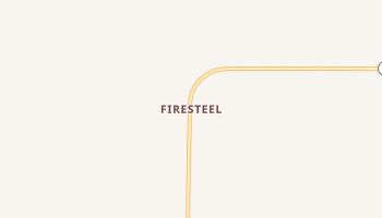 Firesteel, South Dakota map