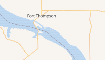 Fort Thompson, South Dakota map