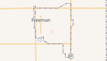 Freeman, South Dakota map