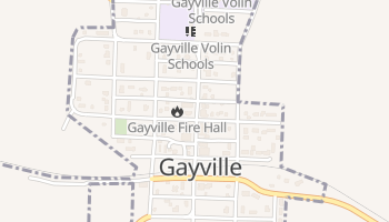 Gayville, South Dakota map