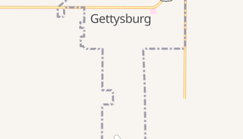 Gettysburg, South Dakota map