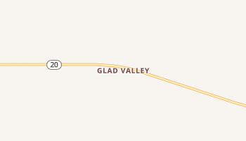 Glad Valley, South Dakota map