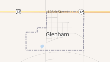 Glenham, South Dakota map