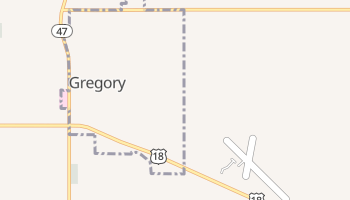 Gregory, South Dakota map