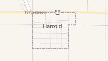 Harrold, South Dakota map