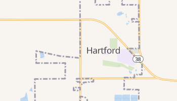 Hartford, South Dakota map