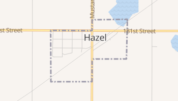Hazel, South Dakota map