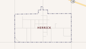 Herrick, South Dakota map