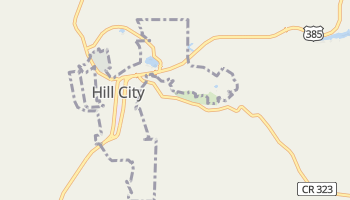 Hill City, South Dakota map