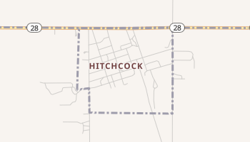 Hitchcock, South Dakota map