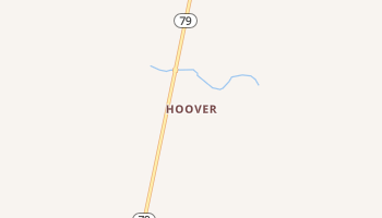 Hoover, South Dakota map