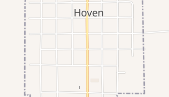 Hoven, South Dakota map
