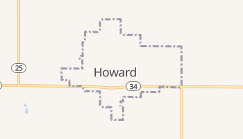 Howard, South Dakota map