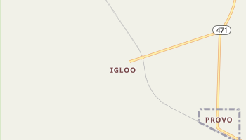 Igloo, South Dakota map
