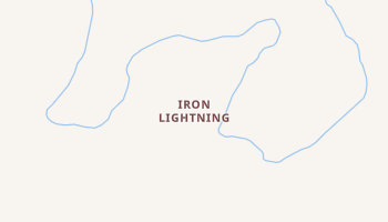 Iron Lightning, South Dakota map