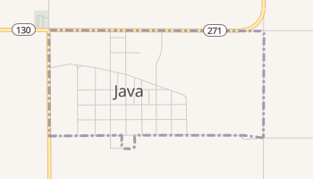 Java, South Dakota map