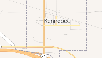 Kennebec, South Dakota map
