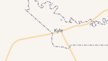 Kyle, South Dakota map