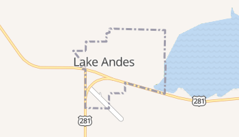 Lake Andes, South Dakota map