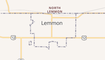 Lemmon, South Dakota map