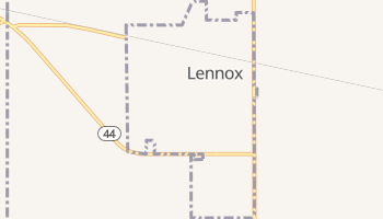 Lennox, South Dakota map