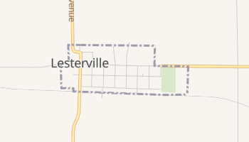 Lesterville, South Dakota map