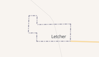Letcher, South Dakota map