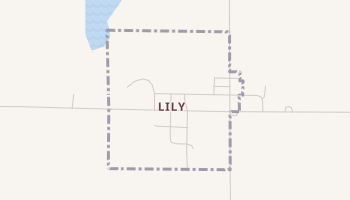 Lily, South Dakota map