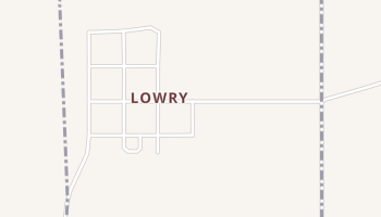 Lowry, South Dakota map
